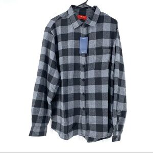 Sahara Club Long Sleeve Check Button Down Shirt L